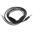 3.5mm DIY Earphone Audio Cable with Mic Headphone Repair Wire For Cell Phone