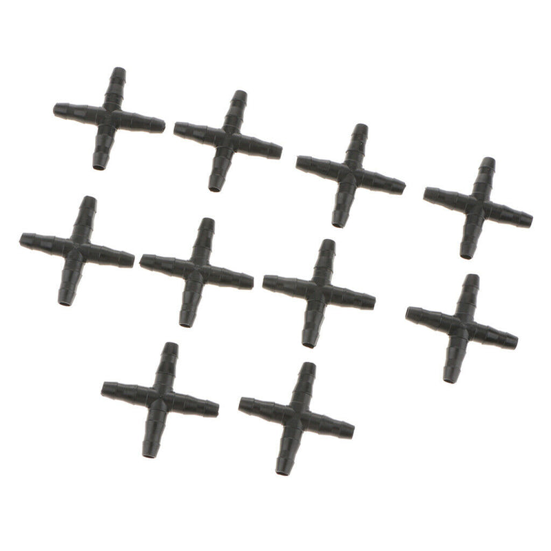 10pcs 4mm / 7mm (Inside / Outside Diameter) Crossing Type tube Watering