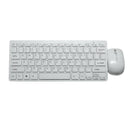 Mini  Wireless Keyboard + Mouse + Dongle Receiver + Membrace Box Set White