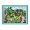 Village Villa Stamped Cross Stitch Kit DIY DIY Art Crafts & Sewing Needlepoints