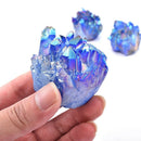 Natural Blue Cluster Crystal Gem Stone Healing Mineral Specimen Reiki 1Pc