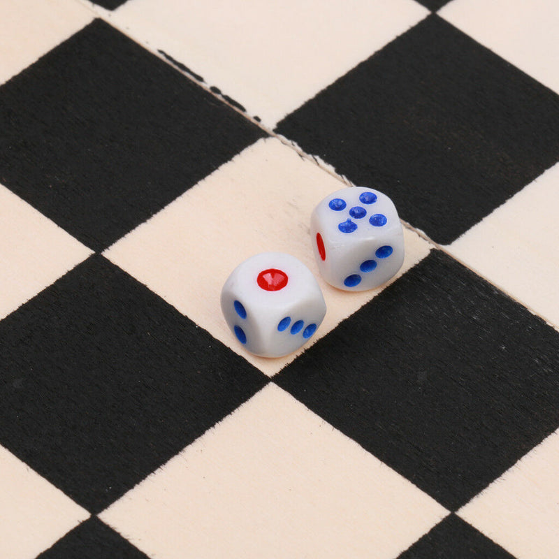 29.5CM Classic Draughts Set Games Educational Folding Wooden Board 64 Fields