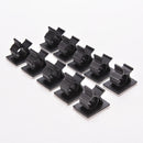 10x Cable Clips Adhesive Cord Management Organizer Wire Holder Clamp Black liau