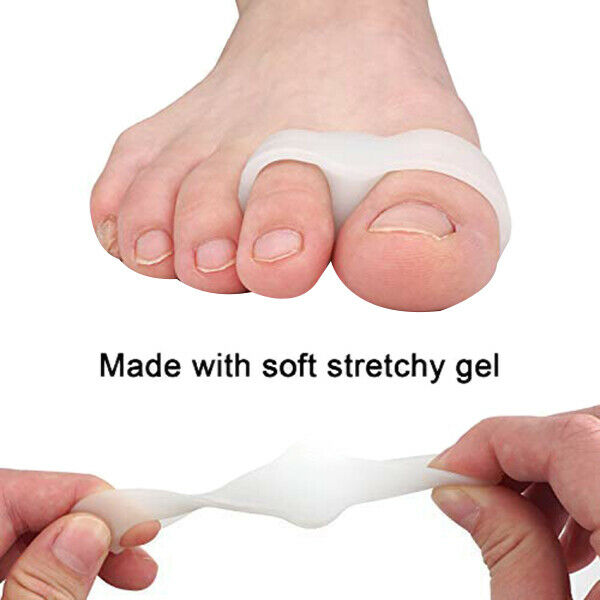 Toe Separator for Bunion with 2 Loops-Toe Spreader Gel Toe Corrector F6B7