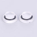 2Pcs G1/4 thread acrylic hose straight stop plug fittings for water cooling TEUS