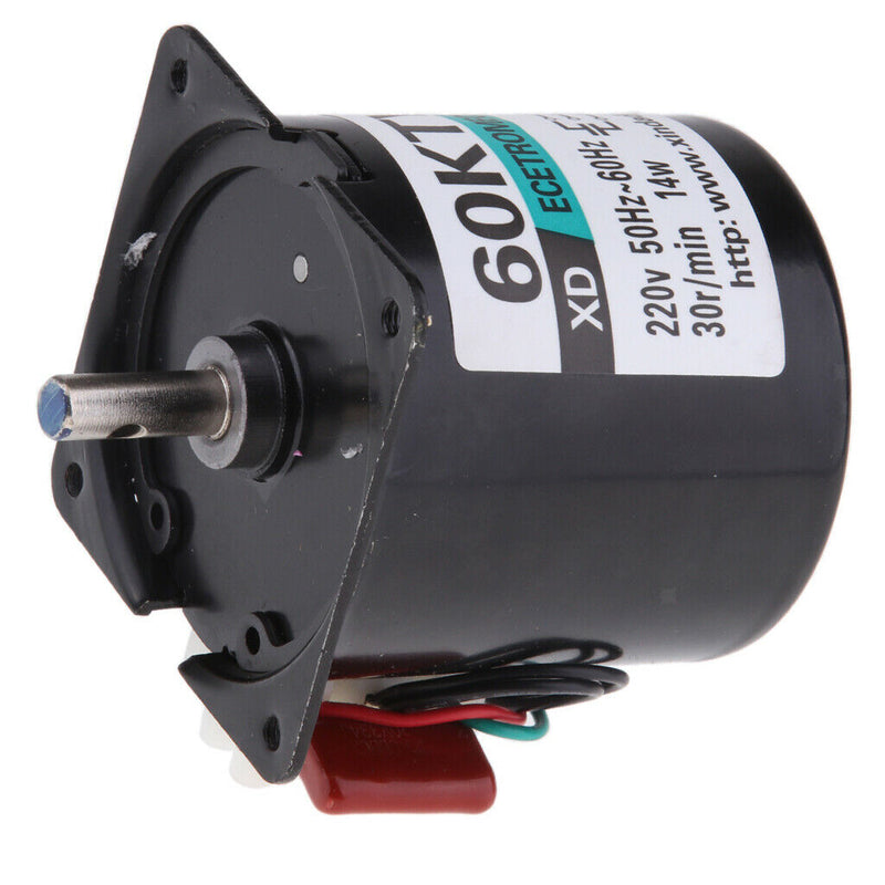 60KTYZ Synchronous Gear Motor AC 220V 30r/min CW/CCW Control 14W 50-60HZ