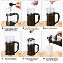 French Coffee Maker Small French Press Perfect for Morning Coffee Maximum F J8Y3