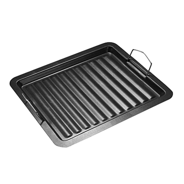 Camping Picnic Barbecue Tray Plate Outdoor Rectangle Non-Stick Frying Grill Pan