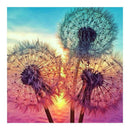 Full Drill Round 5D DIY Diamond Painting Dandelion Embroidery Decor(7313) A