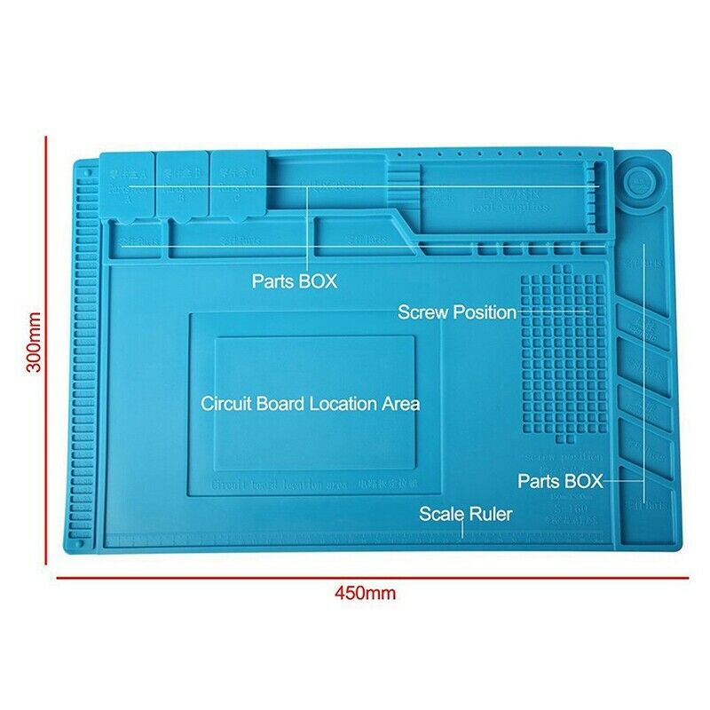 Heat-Resistant Soldering Station Iron Phone PC Computer Repair Mat Magnetic P5Y6