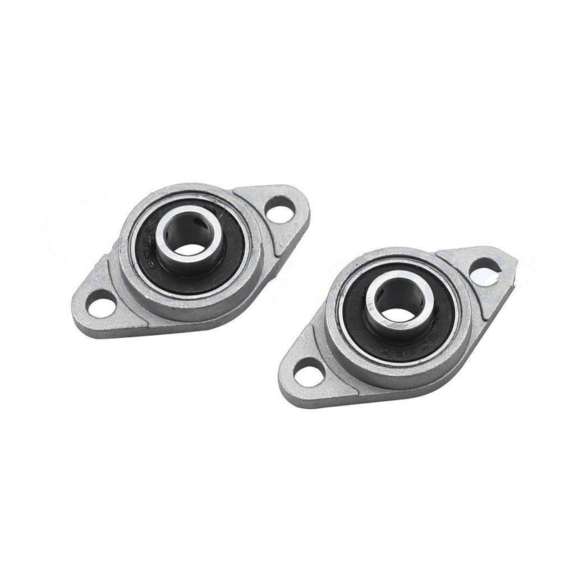 2Pcs 8mm Bore Diameter KFL08 Pillow Block Bearing Flange Rhombic Bearings SE