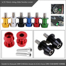 2pcs Motorcycle CNC Swingarm Swing Arm Spools Sliders Stand Bobbins 8mm Red