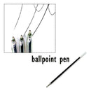 100x Ball Point Ink Pen Refills Replacement Black School Office Writing X6E E9R9