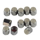 12pcs Copper Schrader Valve Caps Bike Motorcycle Cars Valves Dust Cover