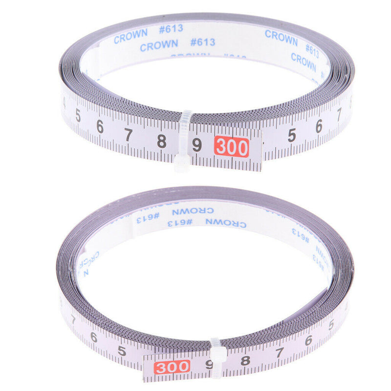 2PC Self Adhesive Workbench Ruler Tape Measure Left To Right & Right To Left