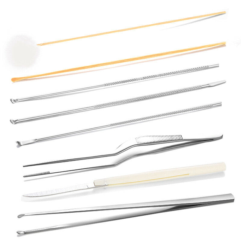 8PCS Ear Cleaning Health Care Tools Ear Wax Remover Cleaner Curette Kit Earpick