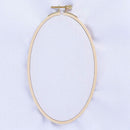 2 Pieces Oval Embroidery Hoops Include 1 Piece 8.3 X 5.4 Inch and 1 Piece 6