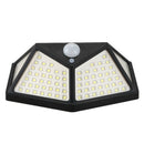 100 LED Solar Power Wall Light Intelligent Light-sensing Control 120 degree D6R5
