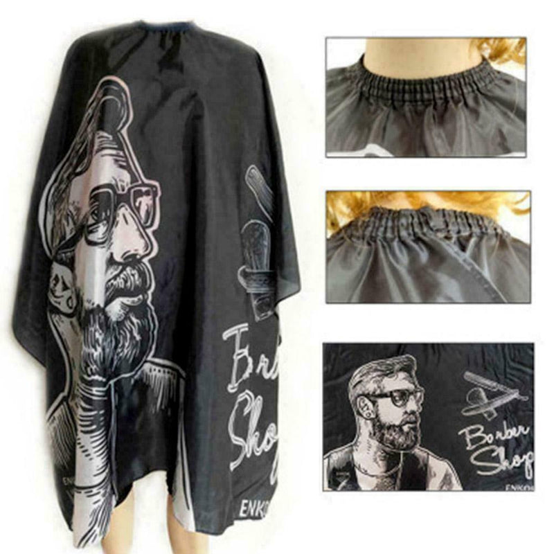 Black Hairdressing Cloth Haircut Hairdressing Barber Styling Hair Design H8F9