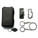 5 in 1 Outdoor Survival Kit Whistle Carabiner Wire Saw First Aid Tools