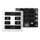 6-Way Blade Fuse Box Block Holder LED Indicator Light 12V-32V Suv/Yacht/Boat/Car