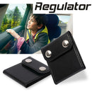 2pcs PU Leather Kid Car Seat Belt Adjuster Device Safety Belt Positioner A