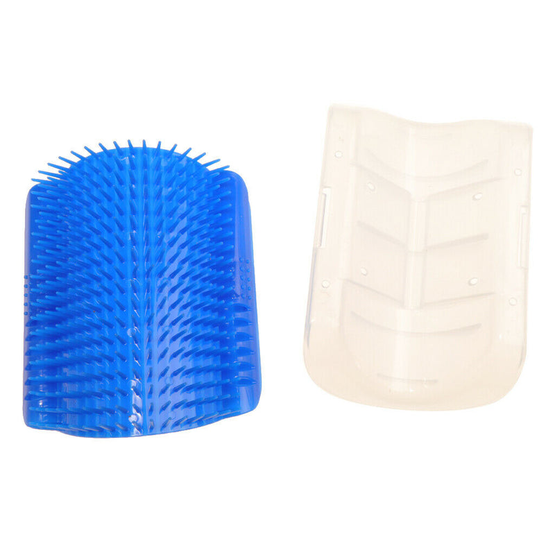 2pcs Cat Hair Grooming Slicker Corner Brush Comb Self Massage Catnip Included