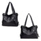 2017 Retro Style Large Women Handbags Ladies Shoulder Bags(Black)