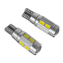 10 X White T10 10SMD 5630 LED Bulbs Projector W5W 168 Wide Reading Bulbs M&E