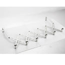 6 Hook Stainless Steel Over Door Hanger For Clothes Coat Robe Hanger Hanging