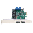 USB 3.0 PCI-E 2 Port Card PCI  HUB Adapter for Desktop Computer