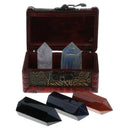 Box Of 5 Rock & Mineral Collection Crystal Quartz Set Home Decor Collectibles