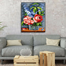 Painting By Numbers Kit DIY Gorgeous Flower Canvas Oil Art Picture Craft