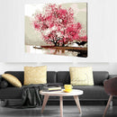 Cherry Tree Blossoms Painting By Number Kit Landscape Home Decor DIY Gifts