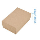 24PCS Tan Cardboard Jewelry Box Rectangle Kraft Paper Gift Boxes For Jewelry New