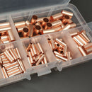 250Pcs Small Copper Tube Combination Connecting Tube Boxed Capillary Croppe C9M4