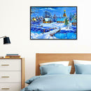 5D DIY Diamond Painting Snow View Cross Stitch Embroidery Rhinestones Kits