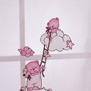 Children Bear Pattern Curtain Yarn Printed Organdy Net Curtains