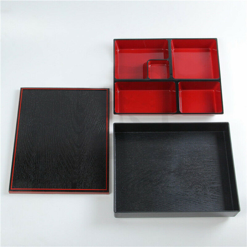 5 Slots Japanese Style Bento Lunch Box Sushi Storage Box Food Dinner Container
