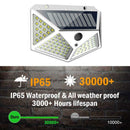100 LED Solar Power Motion Sensor Wall Lights Outdoor Garden Security Lamps Best