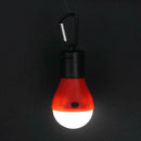 2pcs 3LED Tent Hanging Lamp 3 Mode Emergency Carabiner Bulb Light(Blue Red)