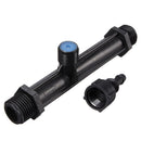 Black Venturi Fertilizer Mixer Injector Agriculture Water Irrigation 1/2"