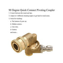 Quick Connecting Pivoting Coupler For Pressure Washer Spray Nozzle, Cleanin A1U3