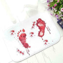 Blood Bath Mat Footprints Rugs Towel Bath Floor Mat Horror Halloween Bloody D0E0