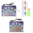 DIY Mandala Special Shaped Diamond Painting Wristlet Clutch Women Wallet