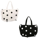 Fashion Retro Women'S Canvas Handbag New Women'S Casual Polka Dot Zipper Si