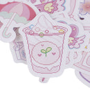46pcs/box Pink Girlhood DIY Diary Stickers Paper Lables Gifts Packaging Decor 3C