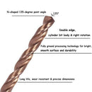 13Pcs 1.5-6.5mm M35 Round Shank Cobalt Metric Twist Drill Spiral Drill Bit