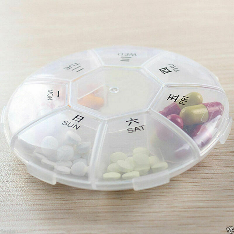 7 Slot Tablet Pill Medicine Box Holder Storage Organizer Container 2017 P5O1