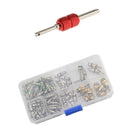 134X Car A/C Refrigeration Valve Stem Cores and Red Remover Tools R134A R12
